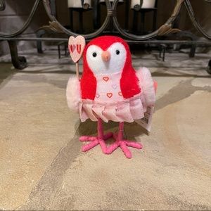 NWT Spritz Valentines Day Bird Decor